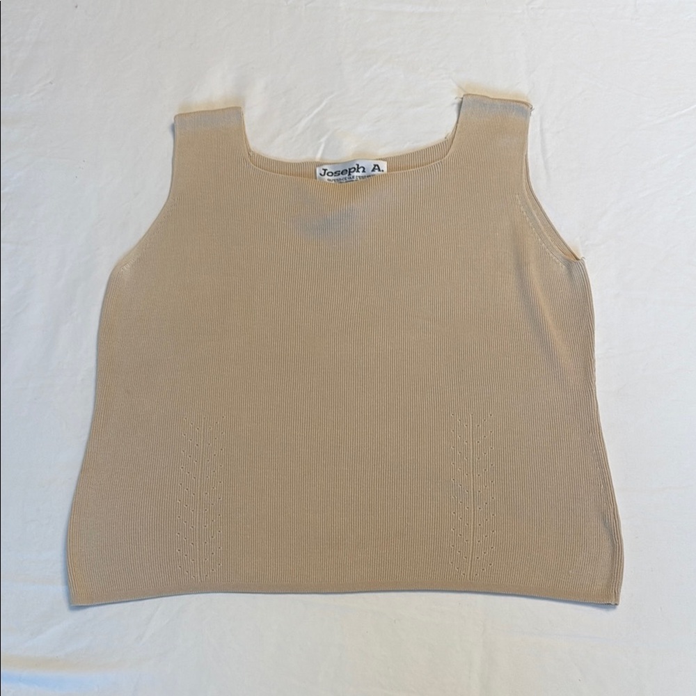 Joseph A. Silk Ribbed Sleeveless Top